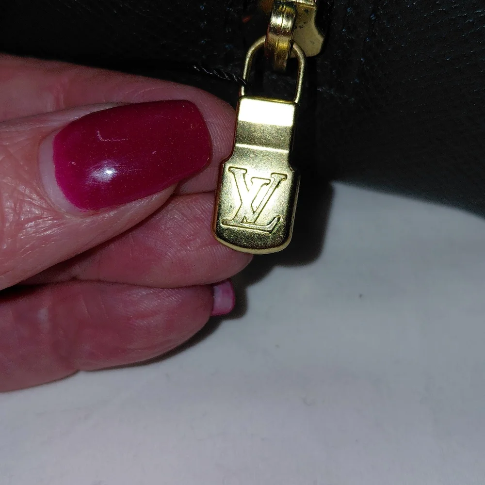 Louis Vuitton Dark Green Taiga Leather GM Trousse Toilette Pouch Bag Clutch Vtg